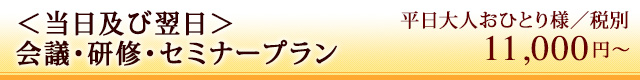 <当日>会議・研修・セミナープラン